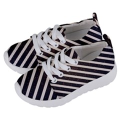 Silver Stripes Pattern Kids  Lightweight Sports Shoes by designsbymallika