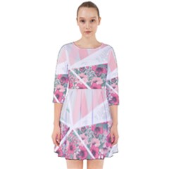 Pink Patchwork Smock Dress by designsbymallika
