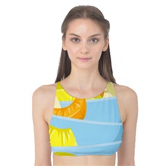 Salad Fruit Mixed Bowl Stacked Tank Bikini Top by HermanTelo