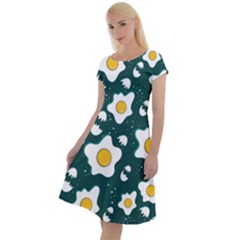 Wanna Have Some Egg? Classic Short Sleeve Dress by designsbymallika