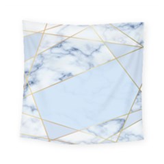 Blue Marble Print Square Tapestry (small) by designsbymallika