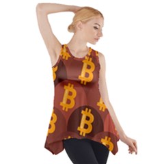 Cryptocurrency Bitcoin Digital Side Drop Tank Tunic by HermanTelo