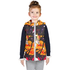 Consolation Before Battle 1 1 Kids  Hooded Puffer Vest by bestdesignintheworld