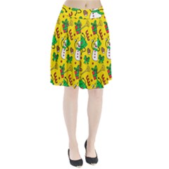 Funny Decoration Christmas Pattern Pleated Skirt by Vaneshart