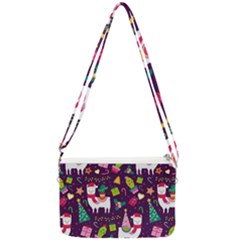 Colorful Funny Christmas Pattern Double Gusset Crossbody Bag by Vaneshart