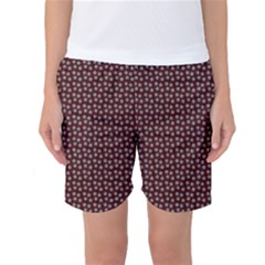 Grey Star Navy Burgundy Women s Basketball Shorts by snowwhitegirl