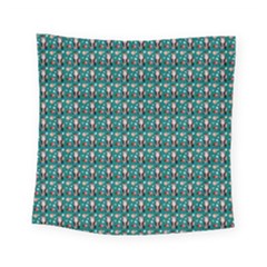 Chrix Pat Teal Square Tapestry (small) by snowwhitegirl