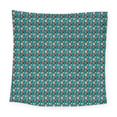 Chrix Pat Teal Square Tapestry (large)