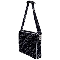 Black And White Ethnic Geometric Pattern Cross Body Office Bag by dflcprintsclothing