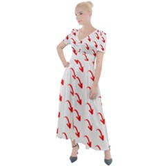 Create Your Own Custom Online Full Print Blank Template Button Up Short Sleeve Maxi Dress by startdesign