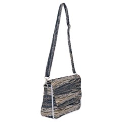 Surface Texture Print Shoulder Bag With Back Zipper by dflcprintsclothing