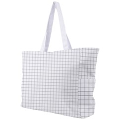 Aesthetic Black And White Grid Paper Imitation Simple Shoulder Bag by genx