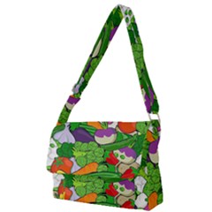 Vegetables Bell Pepper Broccoli Full Print Messenger Bag (l)