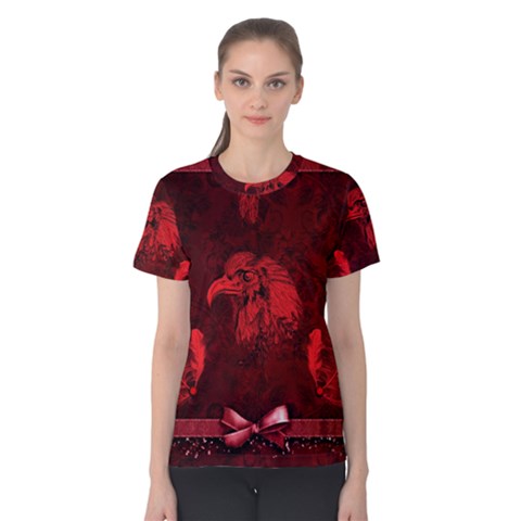 Awesome Eagle Women s Cotton Tee by FantasyWorld7