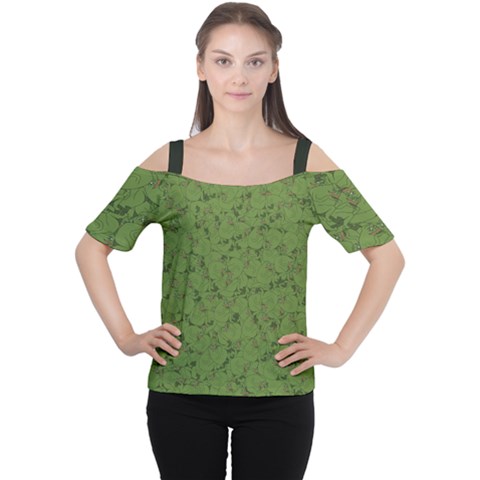 Groyper Pepe The Frog Original Meme Funny Kekistan Green Pattern Cutout Shoulder Tee by snek