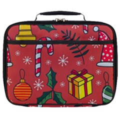 Colorful Funny Christmas Pattern Full Print Lunch Bag by Vaneshart