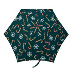 Christmas Seamless Pattern With Candies Snowflakes Mini Folding Umbrellas by Vaneshart