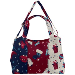 Flat Design Christmas Pattern Collection Art Double Compartment Shoulder Bag by Vaneshart