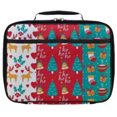 Funny Christmas Pattern Hohoho Full Print Lunch Bag by Vaneshart