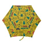 Colorful Funny Christmas Pattern Cool Ho Ho Ho Lol Mini Folding Umbrellas