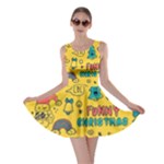 Colorful Funny Christmas Pattern Cool Ho Ho Ho Lol Skater Dress