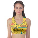 Colorful Funny Christmas Pattern Cool Ho Ho Ho Lol Sports Bra