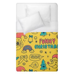 Colorful Funny Christmas Pattern Cool Ho Ho Ho Lol Duvet Cover (single Size) by Vaneshart