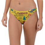 Colorful Funny Christmas Pattern Cool Ho Ho Ho Lol Band Bikini Bottom