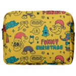 Colorful Funny Christmas Pattern Cool Ho Ho Ho Lol Make Up Pouch (Large)