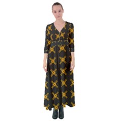 Df Ikonos Quanika Button Up Maxi Dress by deformigo