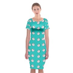 Big Apples Of Peace Classic Short Sleeve Midi Dress by pepitasart