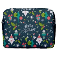 Funny Christmas Pattern Background Make Up Pouch (large) by Vaneshart