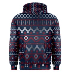 Christmas Concept With Knitted Pattern Men s Core Hoodie by Vaneshart