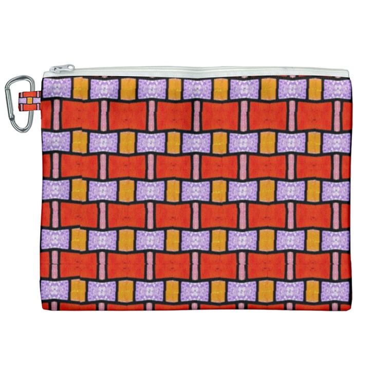 ABSTRACT-Q-9 Canvas Cosmetic Bag (XXL)