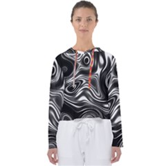 Wave Abstract Lines Women s Slouchy Sweat by HermanTelo