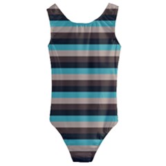 Stripey 1 Kids  Cut-out Back One Piece Swimsuit by anthromahe