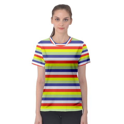 Stripey 2 Women s Sport Mesh Tee by anthromahe