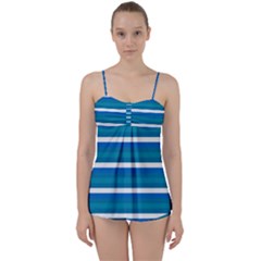 Stripey 3 Babydoll Tankini Set by anthromahe