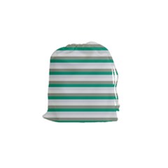 Stripey 4 Drawstring Pouch (small) by anthromahe