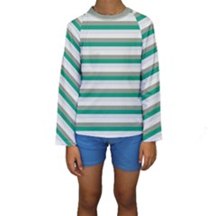 Stripey 4 Kids  Long Sleeve Swimwear by anthromahe