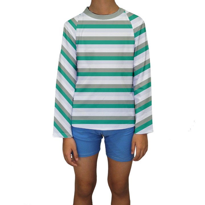 Stripey 4 Kids  Long Sleeve Swimwear