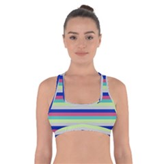 Stripey 6 Cross Back Sports Bra by anthromahe