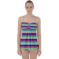 Stripey 6 Babydoll Tankini Set by anthromahe