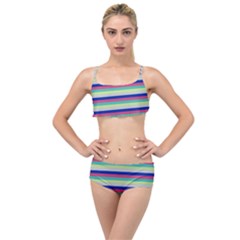 Stripey 6 Layered Top Bikini Set by anthromahe