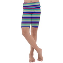 Stripey 6 Kids  Lightweight Velour Cropped Yoga Leggings by anthromahe