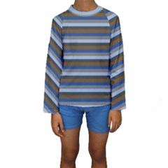 Stripey 7 Kids  Long Sleeve Swimwear by anthromahe