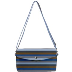 Stripey 7 Removable Strap Clutch Bag by anthromahe