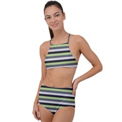 Stripey 8 High Waist Tankini Set by anthromahe