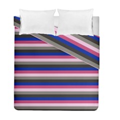 Stripey 9 Duvet Cover Double Side (full/ Double Size) by anthromahe