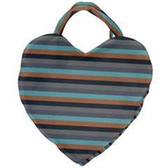 Stripey 10 Giant Heart Shaped Tote